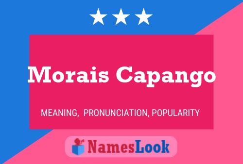 ملصق اسم Morais Capango