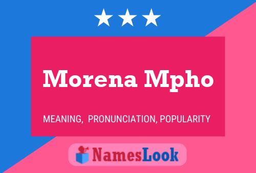 ملصق اسم Morena Mpho