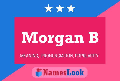 ملصق اسم Morgan B