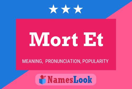 ملصق اسم Mort Et