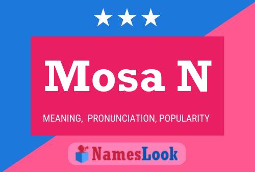 ملصق اسم Mosa N