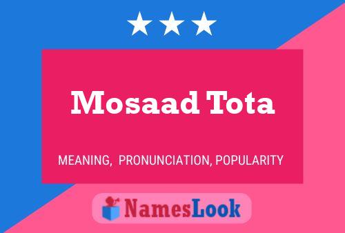 ملصق اسم Mosaad Tota