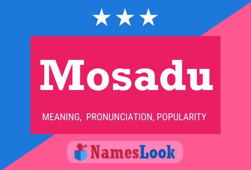 ملصق اسم Mosadu