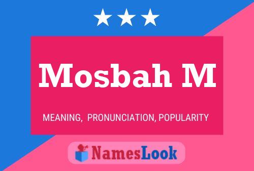 ملصق اسم Mosbah M