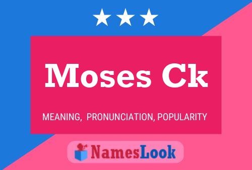 ملصق اسم Moses Ck