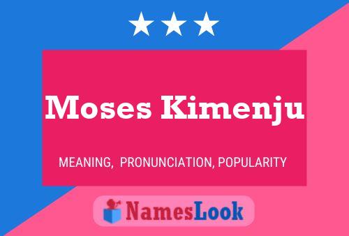 ملصق اسم Moses Kimenju