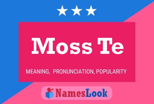 ملصق اسم Moss Te