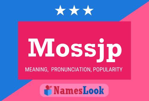 ملصق اسم Mossjp