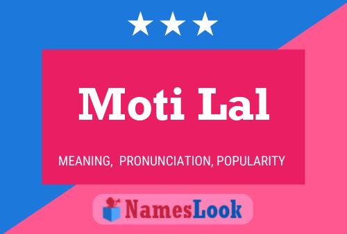 ملصق اسم Moti Lal