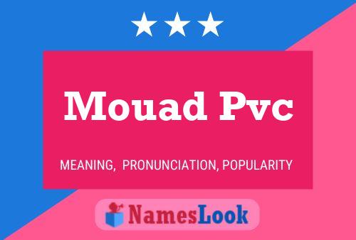 ملصق اسم Mouad Pvc