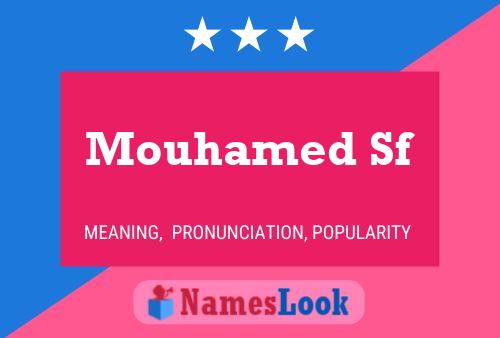 ملصق اسم Mouhamed Sf