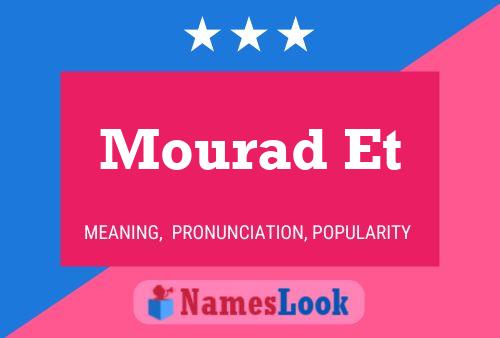 ملصق اسم Mourad Et