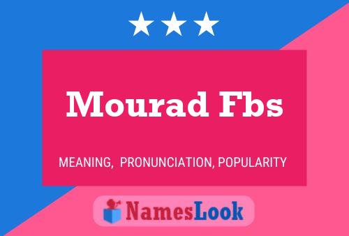 ملصق اسم Mourad Fbs