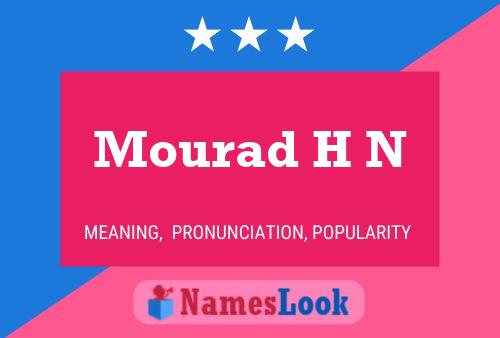 ملصق اسم Mourad H N