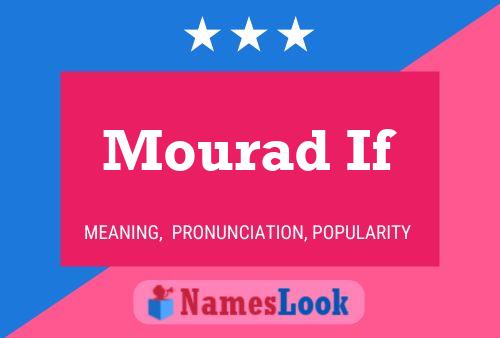 ملصق اسم Mourad If