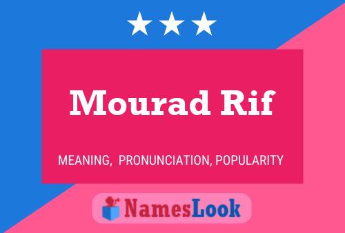 ملصق اسم Mourad Rif