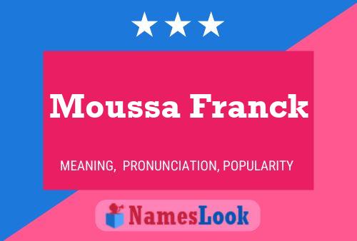 ملصق اسم Moussa Franck