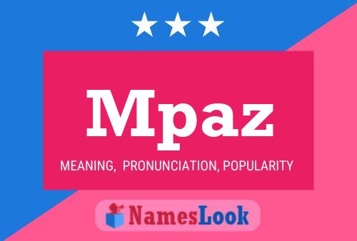 ملصق اسم Mpaz