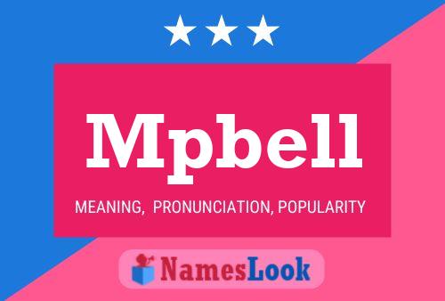 ملصق اسم Mpbell