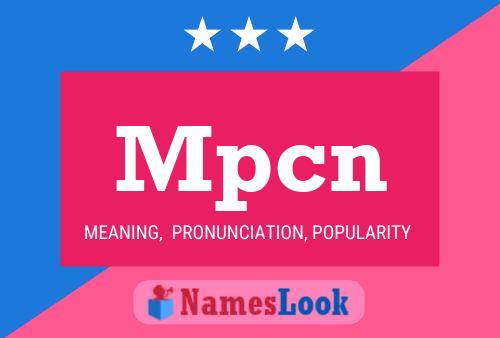 ملصق اسم Mpcn