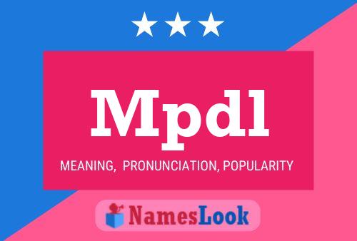 ملصق اسم Mpdl