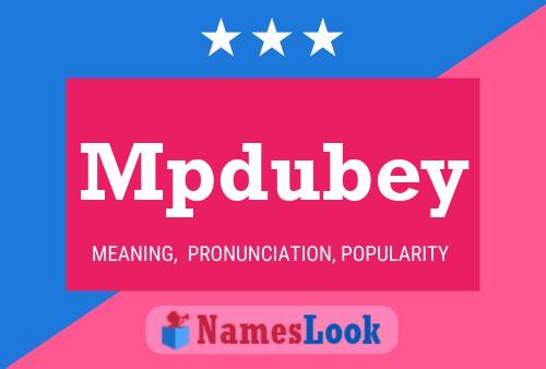 ملصق اسم Mpdubey