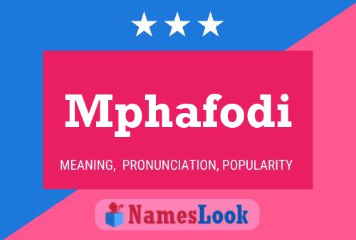 ملصق اسم Mphafodi