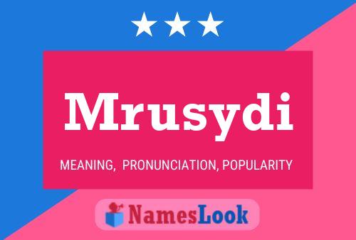 ملصق اسم Mrusydi