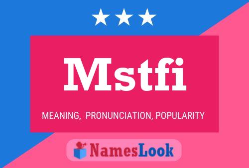 ملصق اسم Mstfi