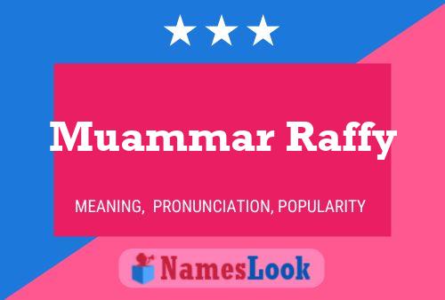 ملصق اسم Muammar Raffy