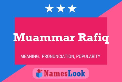 ملصق اسم Muammar Rafiq