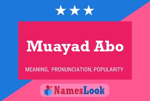 ملصق اسم Muayad Abo