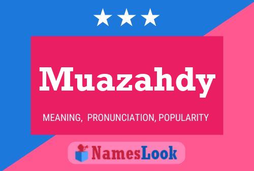 ملصق اسم Muazahdy