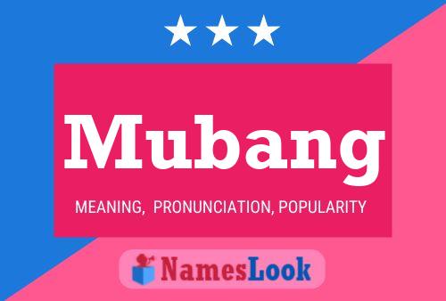 ملصق اسم Mubang