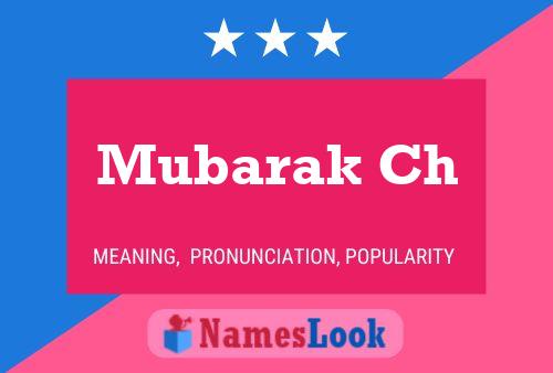 ملصق اسم Mubarak Ch