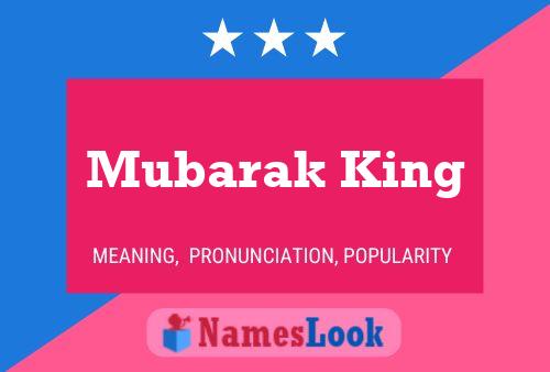 ملصق اسم Mubarak King