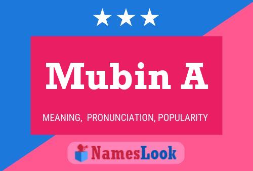 ملصق اسم Mubin A