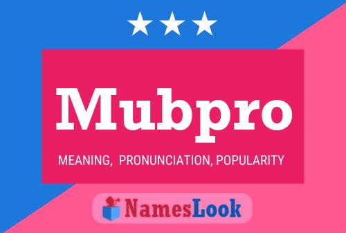 ملصق اسم Mubpro