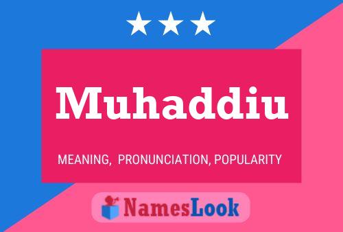 ملصق اسم Muhaddiu