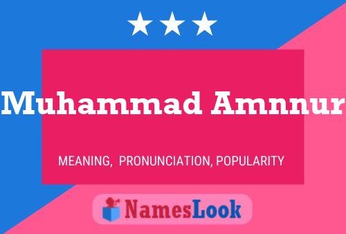 ملصق اسم Muhammad Amnnur