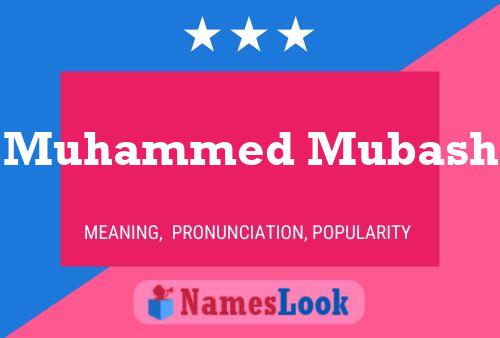 ملصق اسم Muhammed Mubash