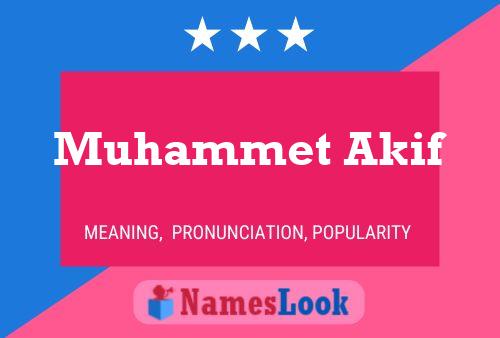 ملصق اسم Muhammet Akif