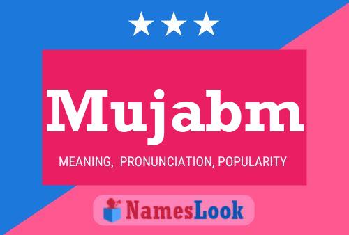 ملصق اسم Mujabm