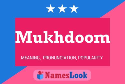 ملصق اسم Mukhdoom