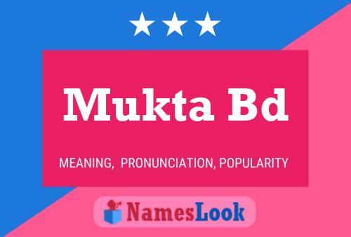 ملصق اسم Mukta Bd