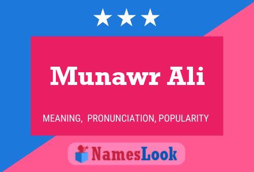 ملصق اسم Munawr Ali