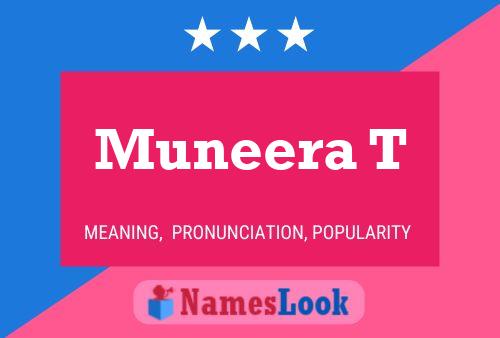 ملصق اسم Muneera T