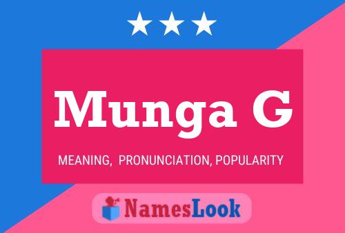 ملصق اسم Munga G