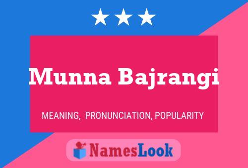 ملصق اسم Munna Bajrangi