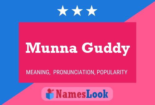 ملصق اسم Munna Guddy